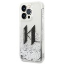 Karl Lagerfeld KLHCP14LLBKLCS iPhone 14Pro 6,1" srebrny/silver hardcase Liquid Glitter Big KL