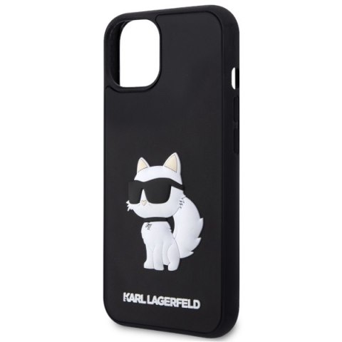 Karl Lagerfeld KLHCP14M3DRKHNK iPhone 14Plus / 15 Plus 6.7" czarny/black hardcase Rubber Choupette 3D