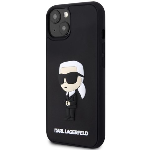 Karl Lagerfeld KLHCP14M3DRKINK iPhone 14Plus / 15 Plus 6.7" czarny/black hardcase Rubber Ikonik 3D