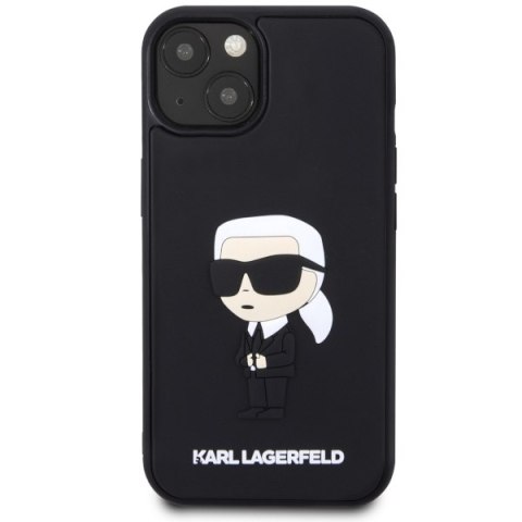 Karl Lagerfeld KLHCP14M3DRKINK iPhone 14Plus / 15 Plus 6.7" czarny/black hardcase Rubber Ikonik 3D