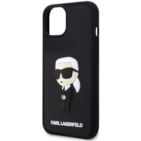 Karl Lagerfeld KLHCP14M3DRKINK iPhone 14Plus / 15 Plus 6.7" czarny/black hardcase Rubber Ikonik 3D