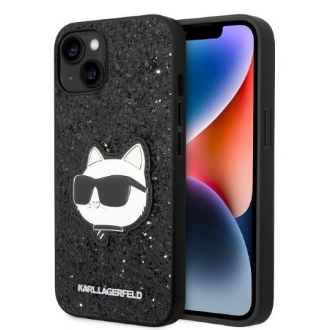 Karl Lagerfeld KLHCP14MG2CPK iPhone 14 Plus / 15 Plus 6,7" czarny/black hardcase Glitter Choupette Patch