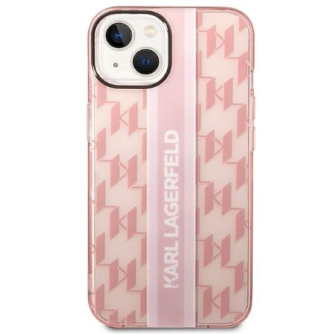 Karl Lagerfeld KLHCP14MHKLSPCP iPhone 14 Plus / 15 Plus 6,7" hardcase różowy/pink Mono Vertical Stripe