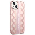 Karl Lagerfeld KLHCP14MHKLSPCP iPhone 14 Plus / 15 Plus 6,7" hardcase różowy/pink Mono Vertical Stripe
