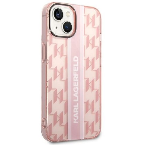Karl Lagerfeld KLHCP14MHKLSPCP iPhone 14 Plus / 15 Plus 6,7" hardcase różowy/pink Mono Vertical Stripe