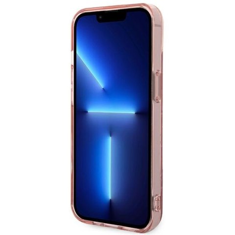 Karl Lagerfeld KLHCP14MHKLSPCP iPhone 14 Plus / 15 Plus 6,7" hardcase różowy/pink Mono Vertical Stripe