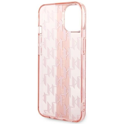 Karl Lagerfeld KLHCP14MHKLSPCP iPhone 14 Plus / 15 Plus 6,7" hardcase różowy/pink Mono Vertical Stripe