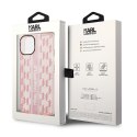 Karl Lagerfeld KLHCP14MHKLSPCP iPhone 14 Plus / 15 Plus 6,7" hardcase różowy/pink Mono Vertical Stripe