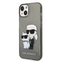 Karl Lagerfeld KLHCP14MHNKCTGK iPhone 14 Plus / 15 Plus 6,7" czarny/black hardcase Glitter Karl&Choupette