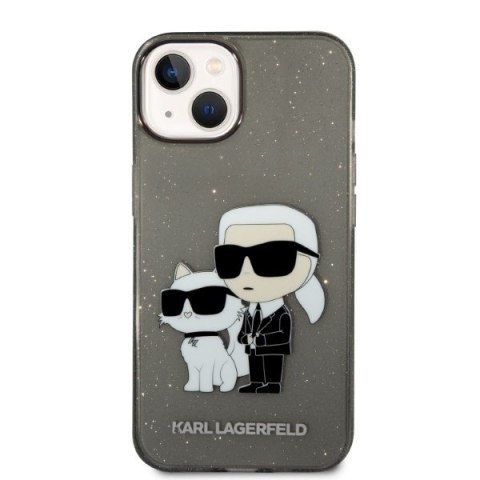 Karl Lagerfeld KLHCP14MHNKCTGK iPhone 14 Plus / 15 Plus 6,7" czarny/black hardcase Glitter Karl&Choupette