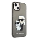Karl Lagerfeld KLHCP14MHNKCTGK iPhone 14 Plus / 15 Plus 6,7" czarny/black hardcase Glitter Karl&Choupette