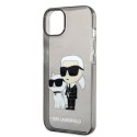 Karl Lagerfeld KLHCP14MHNKCTGK iPhone 14 Plus / 15 Plus 6,7" czarny/black hardcase Glitter Karl&Choupette