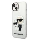 Karl Lagerfeld KLHCP14MHNKCTGT iPhone 14Plus / 15 Plus 6,7" transparent hardcase Gliter Karl&Choupette