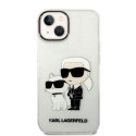 Karl Lagerfeld KLHCP14MHNKCTGT iPhone 14Plus / 15 Plus 6,7" transparent hardcase Gliter Karl&Choupette
