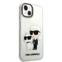 Karl Lagerfeld KLHCP14MHNKCTGT iPhone 14Plus / 15 Plus 6,7" transparent hardcase Gliter Karl&Choupette