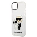 Karl Lagerfeld KLHCP14MHNKCTGT iPhone 14Plus / 15 Plus 6,7" transparent hardcase Gliter Karl&Choupette