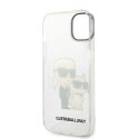 Karl Lagerfeld KLHCP14MHNKCTGT iPhone 14Plus / 15 Plus 6,7" transparent hardcase Gliter Karl&Choupette