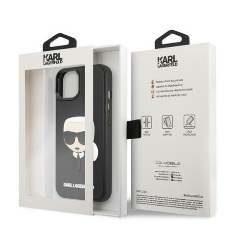 Karl Lagerfeld KLHCP14MKH3DBK iPhone 14Plus / 15 Plus 6,7" czarny/black hardcase 3D Rubber Karl`s Head