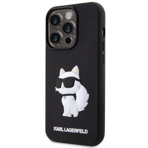 Karl Lagerfeld KLHCP14X3DRKHNK iPhone 14Pro Max 6.7" czarny/black hardcase Rubber Choupette 3D