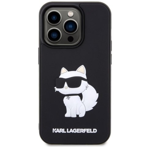 Karl Lagerfeld KLHCP14X3DRKHNK iPhone 14Pro Max 6.7" czarny/black hardcase Rubber Choupette 3D