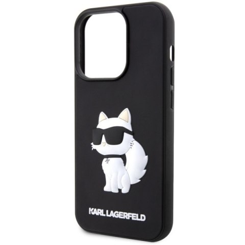 Karl Lagerfeld KLHCP14X3DRKHNK iPhone 14Pro Max 6.7" czarny/black hardcase Rubber Choupette 3D
