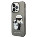 Karl Lagerfeld KLHCP14XHNKCTGK iPhone 14Pro Max 6,7" czarny/black hardcase Glitter Karl&Choupette