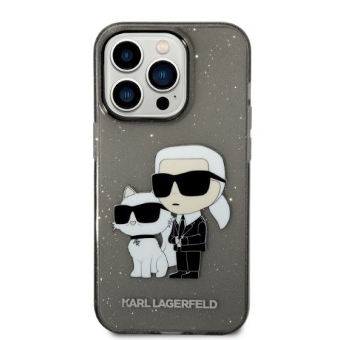 Karl Lagerfeld KLHCP14XHNKCTGK iPhone 14Pro Max 6,7" czarny/black hardcase Glitter Karl&Choupette