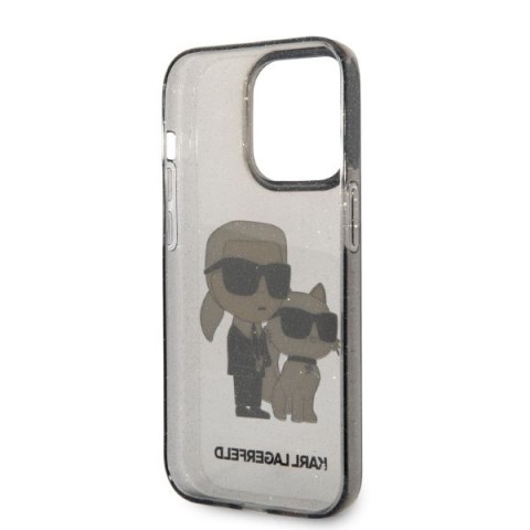 Karl Lagerfeld KLHCP14XHNKCTGK iPhone 14Pro Max 6,7" czarny/black hardcase Glitter Karl&Choupette