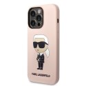 Karl Lagerfeld KLHCP14XSNIKBCP iPhone 14Pro Max 6,7" hardcase różowy/pink Silicone Ikonik