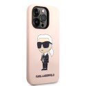 Karl Lagerfeld KLHCP14XSNIKBCP iPhone 14Pro Max 6,7" hardcase różowy/pink Silicone Ikonik
