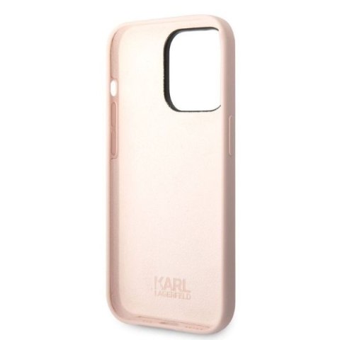 Karl Lagerfeld KLHCP14XSNIKBCP iPhone 14Pro Max 6,7" hardcase różowy/pink Silicone Ikonik