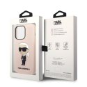 Karl Lagerfeld KLHCP14XSNIKBCP iPhone 14Pro Max 6,7" hardcase różowy/pink Silicone Ikonik