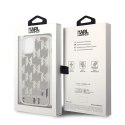 Karl Lagerfeld KLHCP14MLMNMS iPhone 14 Plus / 15 Plus 6,7" hardcase srebrny/silver Liquid Glitter Monogram