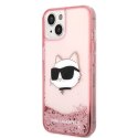 Karl Lagerfeld KLHCP14MLNCHCP iPhone 14 Plus / 15 Plus 6,7" różowy/pink hardcase Glitter Choupette Head