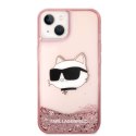 Karl Lagerfeld KLHCP14MLNCHCP iPhone 14 Plus / 15 Plus 6,7" różowy/pink hardcase Glitter Choupette Head
