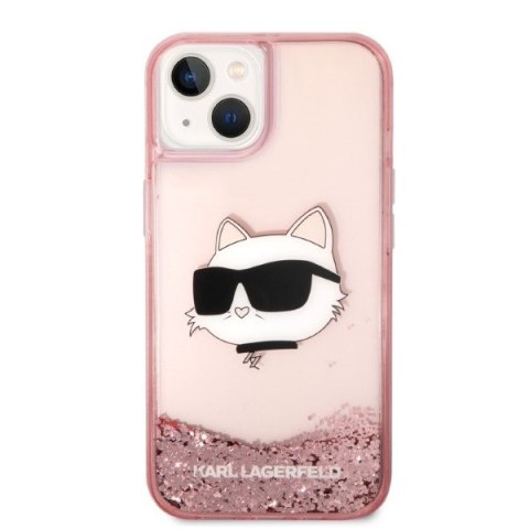 Karl Lagerfeld KLHCP14MLNCHCP iPhone 14 Plus / 15 Plus 6,7" różowy/pink hardcase Glitter Choupette Head