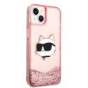 Karl Lagerfeld KLHCP14MLNCHCP iPhone 14 Plus / 15 Plus 6,7" różowy/pink hardcase Glitter Choupette Head