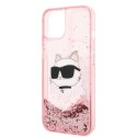Karl Lagerfeld KLHCP14MLNCHCP iPhone 14 Plus / 15 Plus 6,7" różowy/pink hardcase Glitter Choupette Head