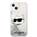 Karl Lagerfeld KLHCP14MLNCHCS iPhone 14 Plus / 15 Plus 6,7" srebrny/silver hardcase Glitter Choupette Head