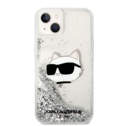 Karl Lagerfeld KLHCP14MLNCHCS iPhone 14 Plus / 15 Plus 6,7" srebrny/silver hardcase Glitter Choupette Head