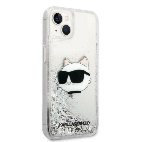Karl Lagerfeld KLHCP14MLNCHCS iPhone 14 Plus / 15 Plus 6,7" srebrny/silver hardcase Glitter Choupette Head