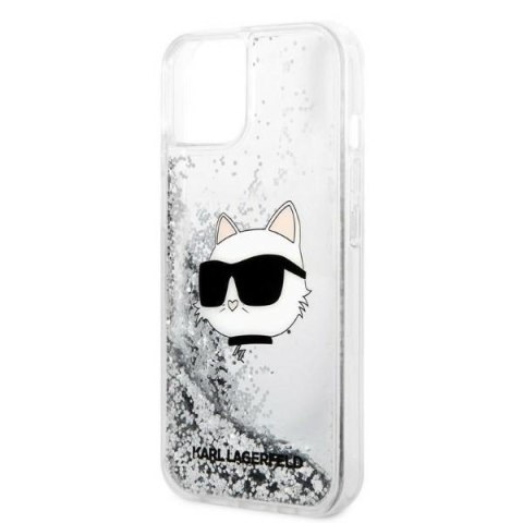 Karl Lagerfeld KLHCP14MLNCHCS iPhone 14 Plus / 15 Plus 6,7" srebrny/silver hardcase Glitter Choupette Head