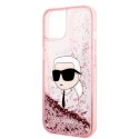 Karl Lagerfeld KLHCP14MLNKHCP iPhone 14 Plus / 15 Plus 6,7" różowy/pink hardcase Glitter Karl Head
