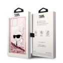 Karl Lagerfeld KLHCP14MLNKHCP iPhone 14 Plus / 15 Plus 6,7" różowy/pink hardcase Glitter Karl Head