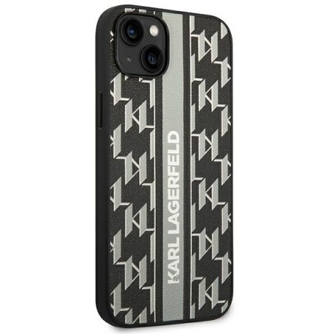 Karl Lagerfeld KLHCP14MPGKLSKG iPhone 14 Plus / 15 Plus 6,7" hardcase szary/grey Monogram Stripe