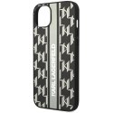 Karl Lagerfeld KLHCP14MPGKLSKG iPhone 14 Plus / 15 Plus 6,7" hardcase szary/grey Monogram Stripe