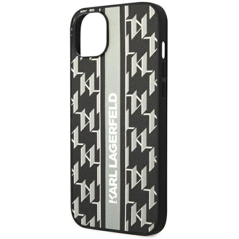 Karl Lagerfeld KLHCP14MPGKLSKG iPhone 14 Plus / 15 Plus 6,7" hardcase szary/grey Monogram Stripe