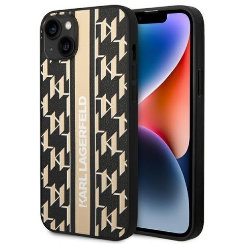 Karl Lagerfeld KLHCP14MPGKLSKW iPhone 14 Plus / 15 Plus 6,7" hardcase brązowy/brown Monogram Stripe