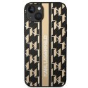 Karl Lagerfeld KLHCP14MPGKLSKW iPhone 14 Plus / 15 Plus 6,7" hardcase brązowy/brown Monogram Stripe