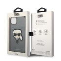 Karl Lagerfeld KLHCP14MSAPKHG iPhone 14 Plus / 15 Plus 6,7" srebrny/silver hardcase Saffiano Karl`s Head Patch